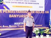 Lapas Banyuasin Gelar Penyematan Kenaikan Pangkat Enam Pegawai