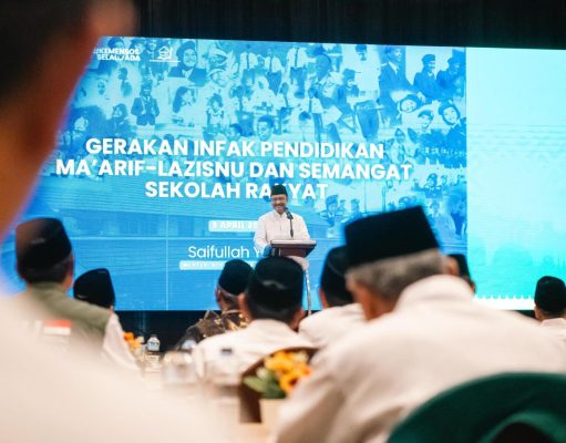 Mensos Menghadiri Halalbihalal dan Launching Program NU Peduli Pendidikan
