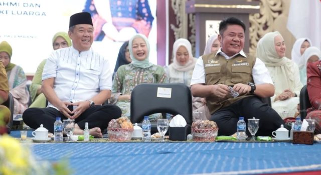 Ketua TP PKK Sumsel Gelar Pengajian Bulanan dan Halalbihalal di Griya Agung