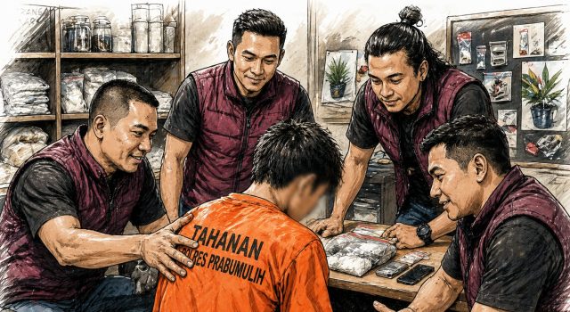 Satresnarkoba Polres Prabumulih Ungkap Kasus Sabu, 6 Paket Diamankan dari Pelaku RG
