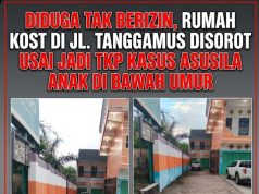 Diduga Tak Berizin, Rumah Kost di Jl. Tanggamus Disorot Usai Jadi TKP Kasus Asusila Anak di Bawah Umur