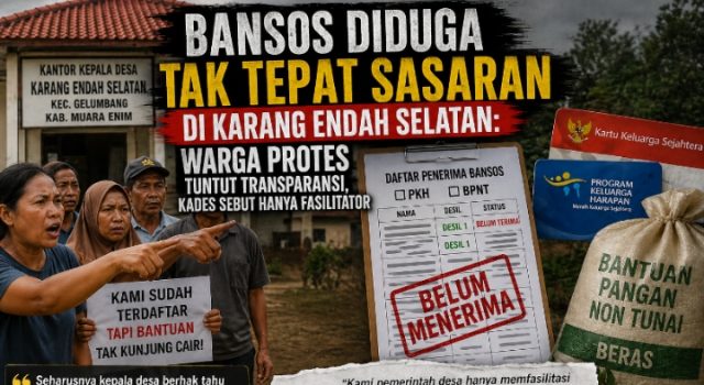 Bansos Diduga Tak Tepat Sasaran di Karang Endah Selatan: Warga Protes Tuntut Transparansi, Kades Sebut Hanya Fasilitator