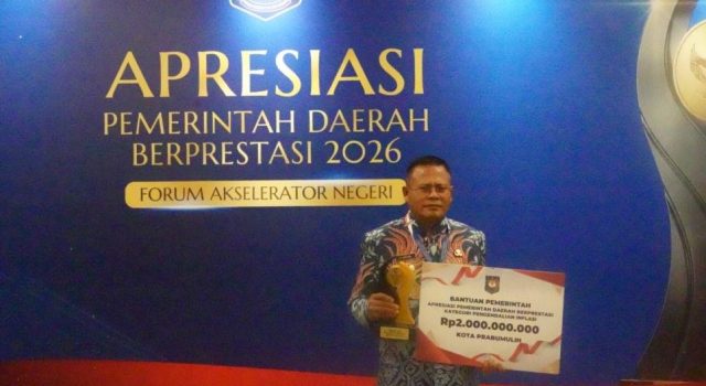 Wali Kota Prabumulih Raih Penghargaan Nasional, Bukti Nyata Komitmen Kendalikan Inflasi untuk Rakyat