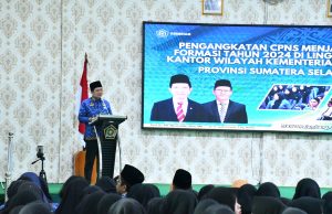 279 CPNS Kemenag Sumsel Resmi Menyandang Status PNS
