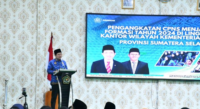 279 CPNS Kemenag Sumsel Resmi Menyandang Status PNS