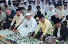 Gubernur Sumsel dan Jajaran Melaksanakan Sholat Idul Adha di Griya Agung