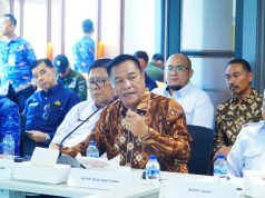 Bupati Muba Ikuti Rapat Anev Pendataan Sumur Masyarakat