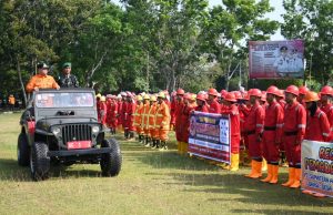 Bupati Banyuasin Pimpin Apel Kesiapsiagaan Hadapi Karhutlabun 2026