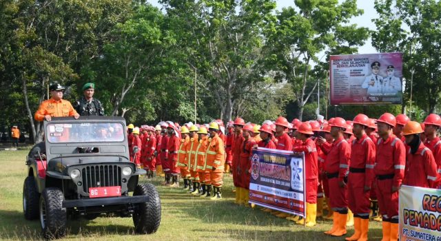 Bupati Banyuasin Pimpin Apel Kesiapsiagaan Hadapi Karhutlabun 2026