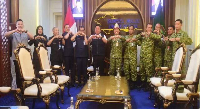 Gubernur Sumsel Menerima Audensi Komandan Pangkalan TNI Angkatan Udara