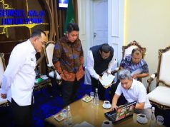 Gubernur Sumsel Menerima Kedatangan Direktur Toponomi dan Batas Daerah