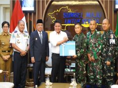 Gubernur dan Wagub Sumsel Terima Danlanud SMH Pamit Tugas Ke Mabes TNI AU