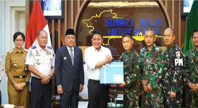Gubernur dan Wagub Sumsel Terima Danlanud SMH Pamit Tugas Ke Mabes TNI AU