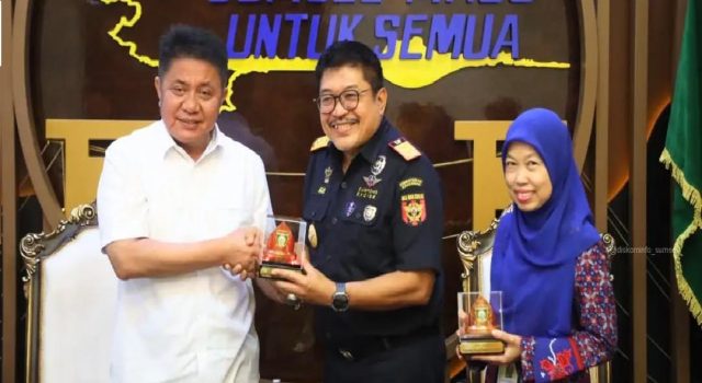 Gubernur Sumsel Menerima Audiensi Kakanwil Ditjen Pajak Sumsel Babel