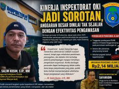 Kinerja Inspektorat OKI Jadi Sorotan, Anggaran Besar Dinilai Tak Sejalan dengan Efektivitas Pengawasan