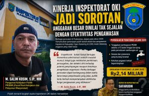 Kinerja Inspektorat OKI Jadi Sorotan, Anggaran Besar Dinilai Tak Sejalan dengan Efektivitas Pengawasan