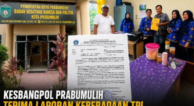 Kesbangpol Prabumulih Terima Laporan Keberadaan TPI, Komunitas Siap Jalankan Program Kemasyarakatan